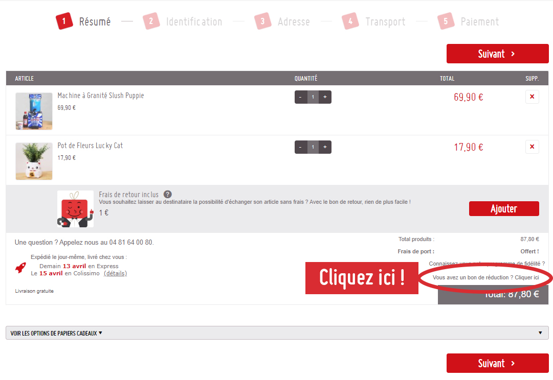 Code promo de Cadeau Maestro Cadeau Maestro